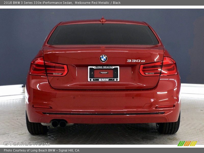 Melbourne Red Metallic / Black 2018 BMW 3 Series 330e iPerformance Sedan