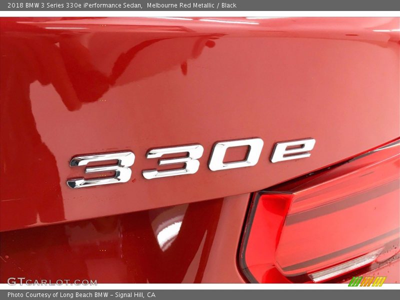 Melbourne Red Metallic / Black 2018 BMW 3 Series 330e iPerformance Sedan
