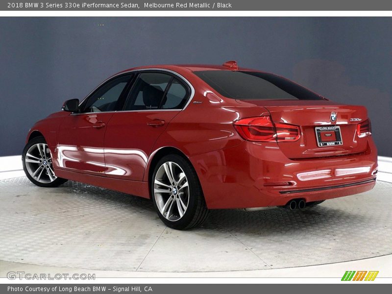 Melbourne Red Metallic / Black 2018 BMW 3 Series 330e iPerformance Sedan