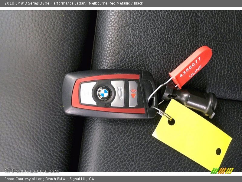 Melbourne Red Metallic / Black 2018 BMW 3 Series 330e iPerformance Sedan