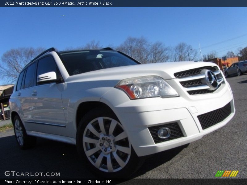 Arctic White / Black 2012 Mercedes-Benz GLK 350 4Matic