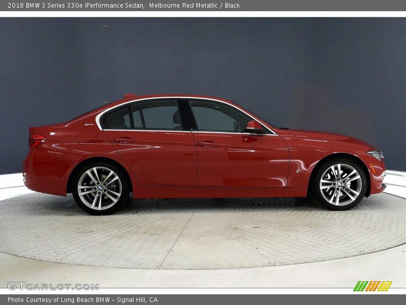Melbourne Red Metallic / Black 2018 BMW 3 Series 330e iPerformance Sedan