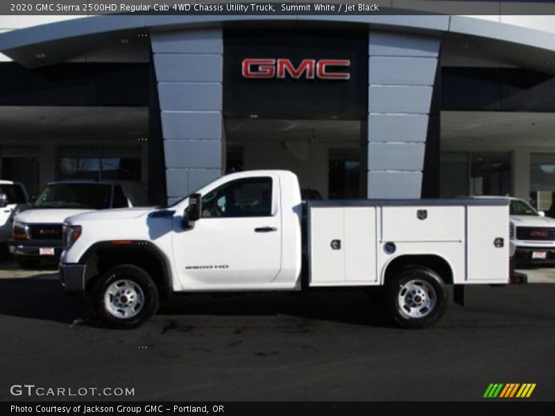 Summit White / Jet Black 2020 GMC Sierra 2500HD Regular Cab 4WD Chassis Utility Truck