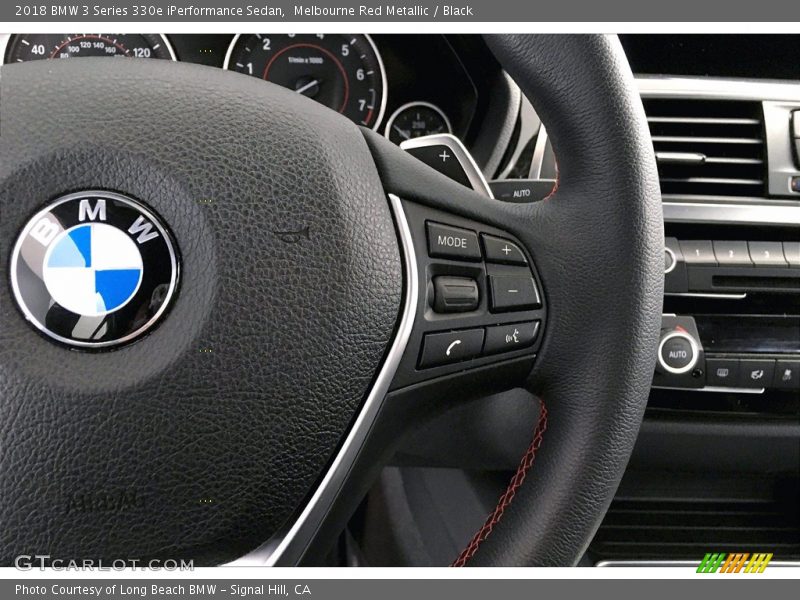 Melbourne Red Metallic / Black 2018 BMW 3 Series 330e iPerformance Sedan