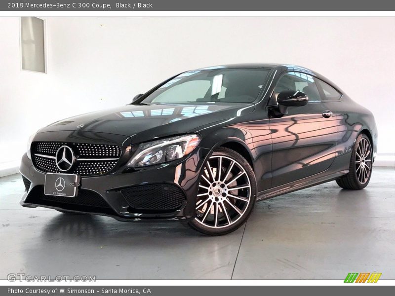 Black / Black 2018 Mercedes-Benz C 300 Coupe
