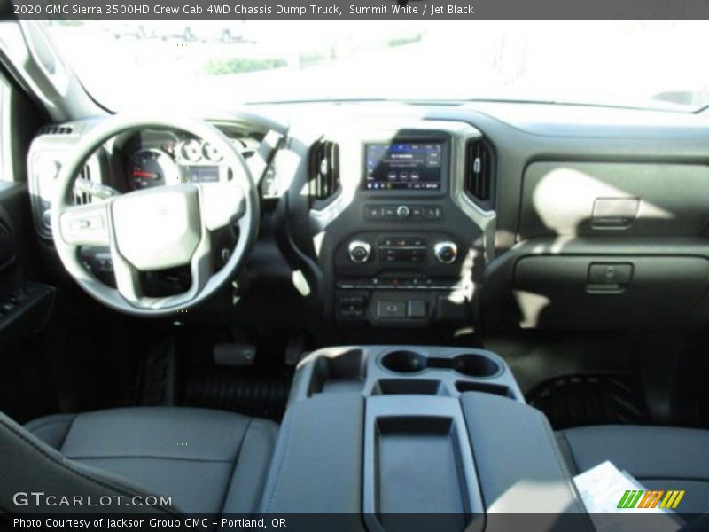 Summit White / Jet Black 2020 GMC Sierra 3500HD Crew Cab 4WD Chassis Dump Truck