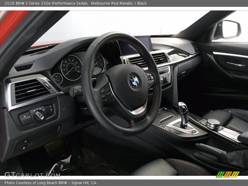 Melbourne Red Metallic / Black 2018 BMW 3 Series 330e iPerformance Sedan