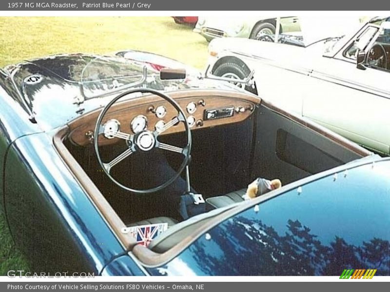 Front Seat of 1957 MGA Roadster