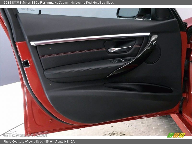 Melbourne Red Metallic / Black 2018 BMW 3 Series 330e iPerformance Sedan