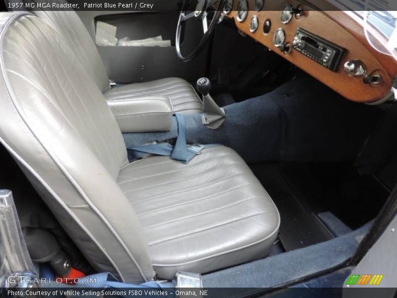 Front Seat of 1957 MGA Roadster