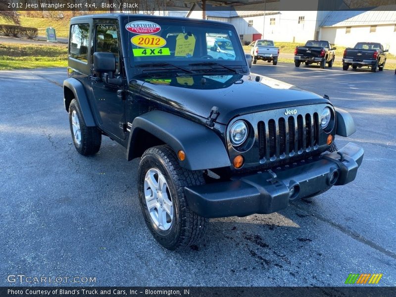 Black / Black 2012 Jeep Wrangler Sport 4x4