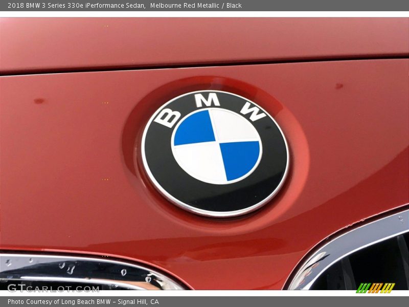 Melbourne Red Metallic / Black 2018 BMW 3 Series 330e iPerformance Sedan