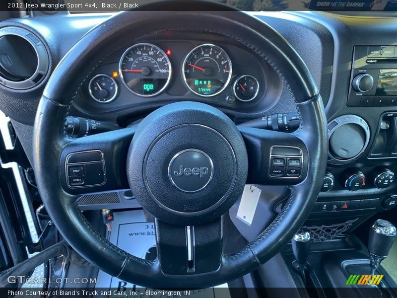 Black / Black 2012 Jeep Wrangler Sport 4x4