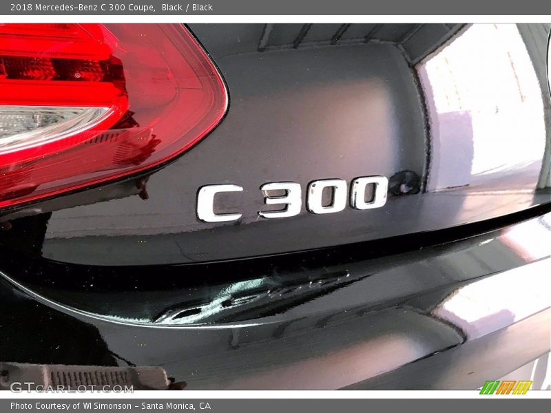Black / Black 2018 Mercedes-Benz C 300 Coupe