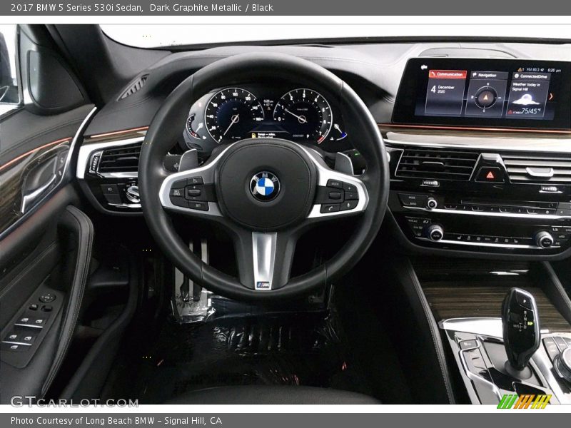 Dark Graphite Metallic / Black 2017 BMW 5 Series 530i Sedan