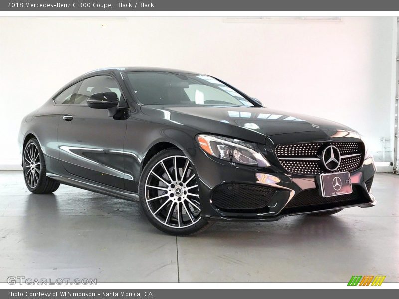 Black / Black 2018 Mercedes-Benz C 300 Coupe