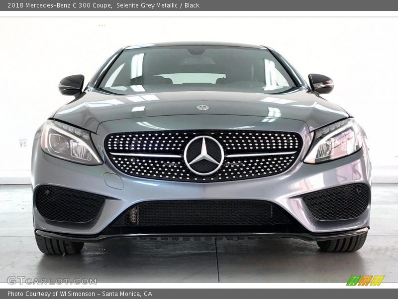 Selenite Grey Metallic / Black 2018 Mercedes-Benz C 300 Coupe