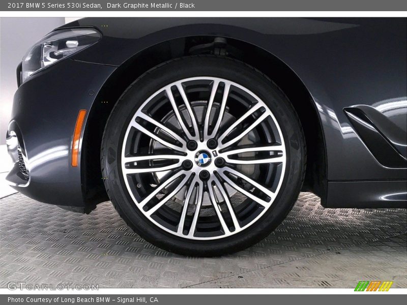Dark Graphite Metallic / Black 2017 BMW 5 Series 530i Sedan