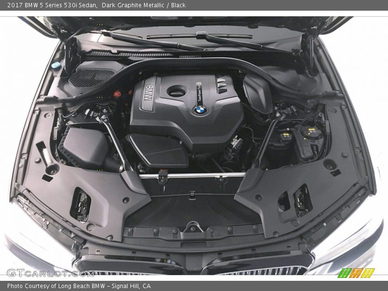 Dark Graphite Metallic / Black 2017 BMW 5 Series 530i Sedan