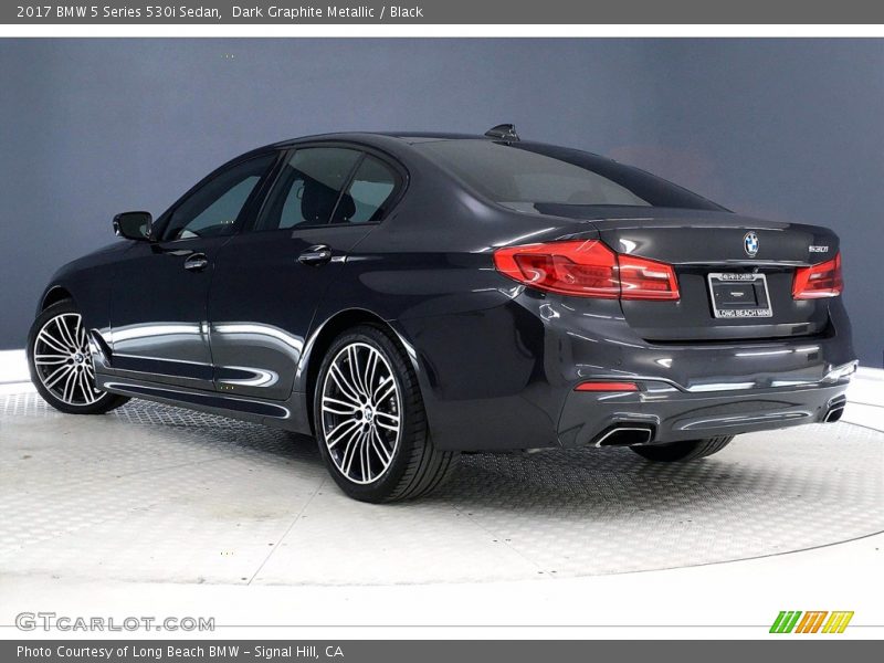 Dark Graphite Metallic / Black 2017 BMW 5 Series 530i Sedan