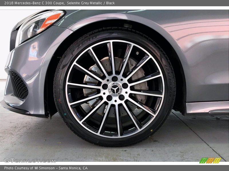Selenite Grey Metallic / Black 2018 Mercedes-Benz C 300 Coupe