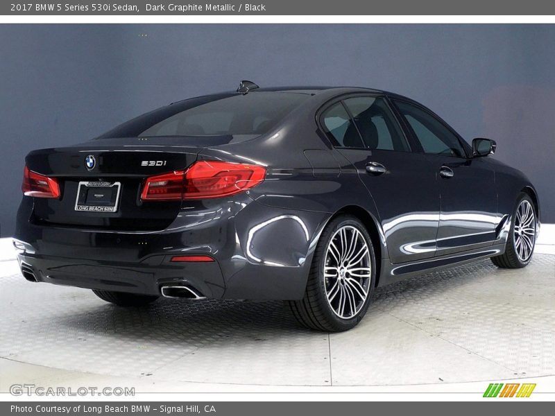Dark Graphite Metallic / Black 2017 BMW 5 Series 530i Sedan