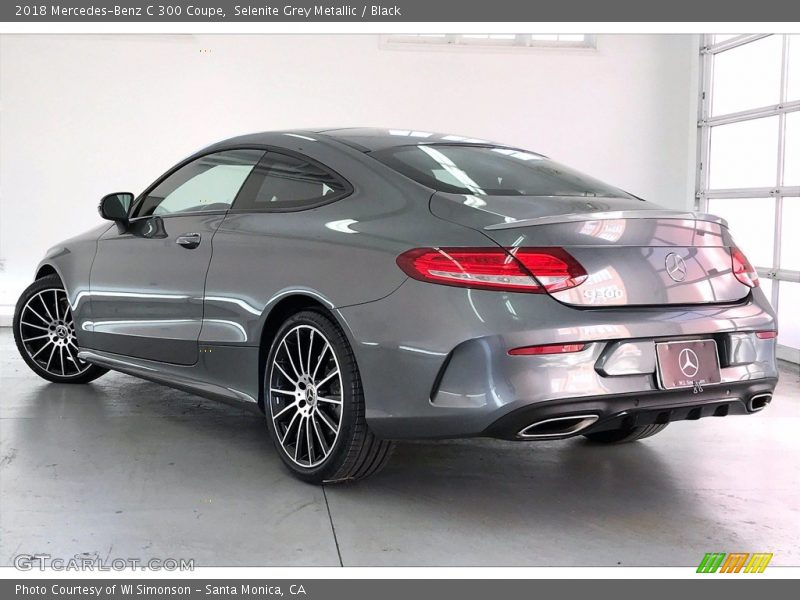 Selenite Grey Metallic / Black 2018 Mercedes-Benz C 300 Coupe