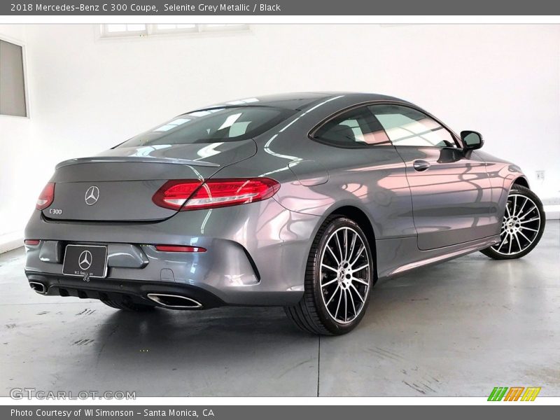 Selenite Grey Metallic / Black 2018 Mercedes-Benz C 300 Coupe