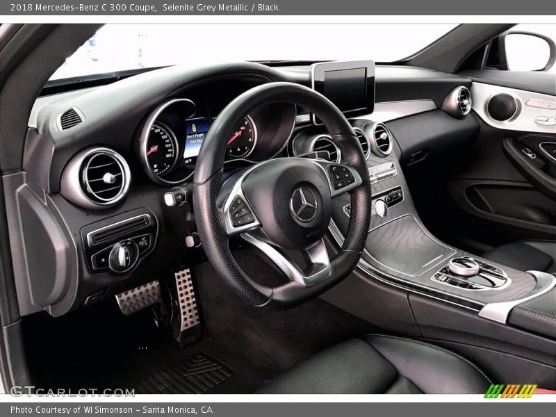 Selenite Grey Metallic / Black 2018 Mercedes-Benz C 300 Coupe