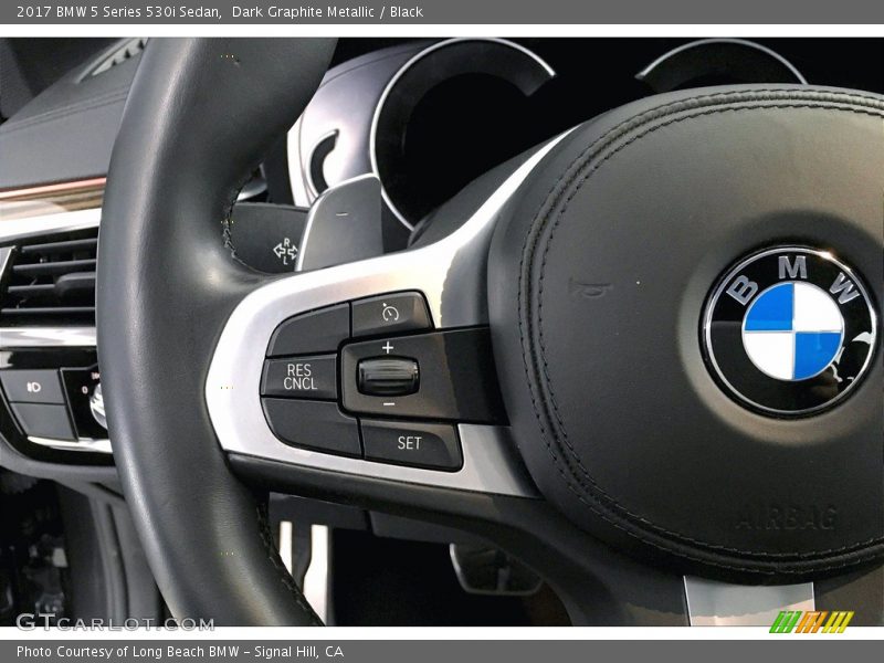 Dark Graphite Metallic / Black 2017 BMW 5 Series 530i Sedan