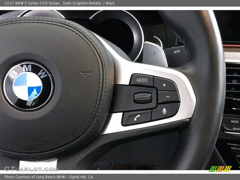 Dark Graphite Metallic / Black 2017 BMW 5 Series 530i Sedan