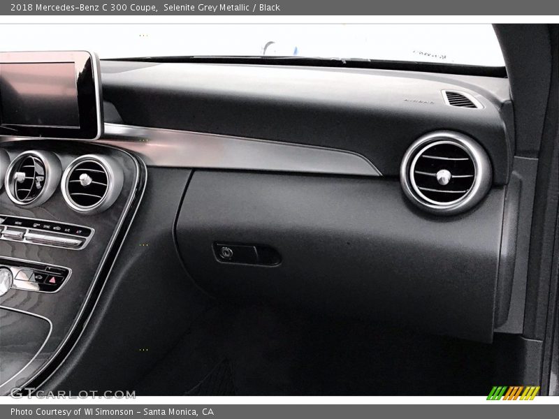 Selenite Grey Metallic / Black 2018 Mercedes-Benz C 300 Coupe