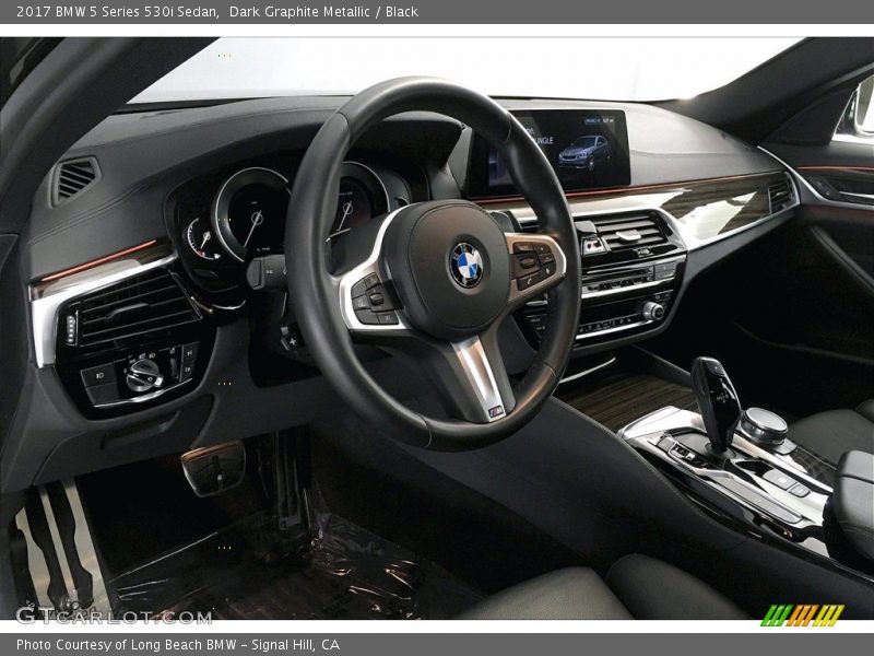 Dark Graphite Metallic / Black 2017 BMW 5 Series 530i Sedan