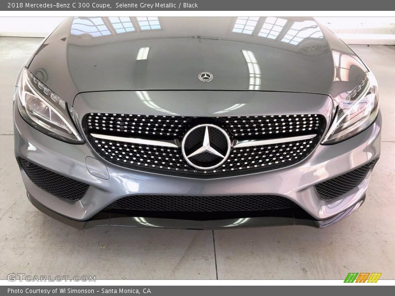 Selenite Grey Metallic / Black 2018 Mercedes-Benz C 300 Coupe