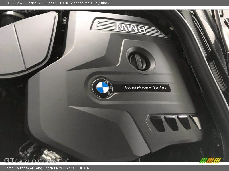 Dark Graphite Metallic / Black 2017 BMW 5 Series 530i Sedan