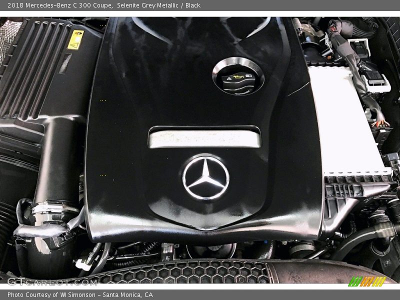 Selenite Grey Metallic / Black 2018 Mercedes-Benz C 300 Coupe