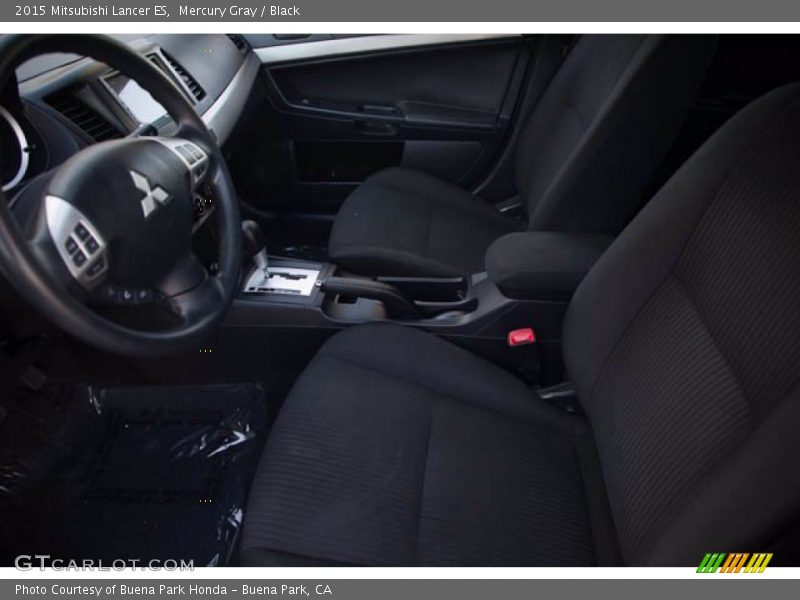 Mercury Gray / Black 2015 Mitsubishi Lancer ES