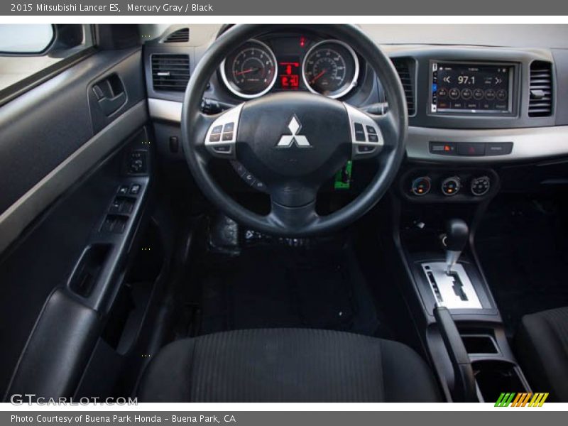 Mercury Gray / Black 2015 Mitsubishi Lancer ES