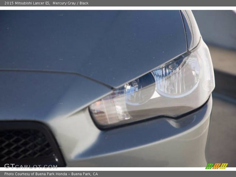 Mercury Gray / Black 2015 Mitsubishi Lancer ES