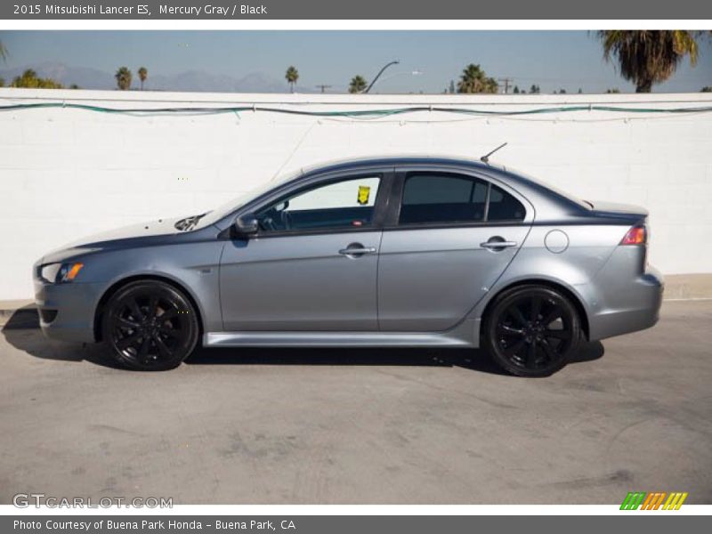 Mercury Gray / Black 2015 Mitsubishi Lancer ES