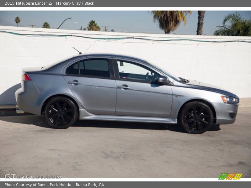 Mercury Gray / Black 2015 Mitsubishi Lancer ES