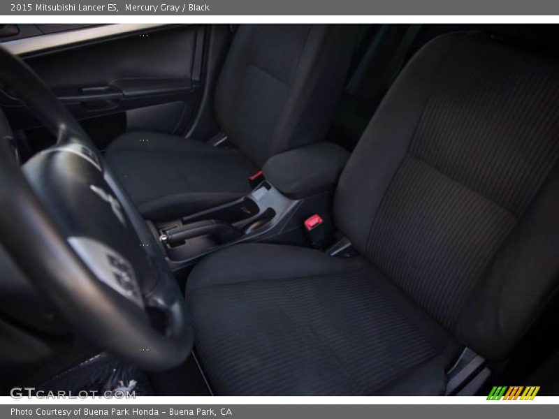 Mercury Gray / Black 2015 Mitsubishi Lancer ES