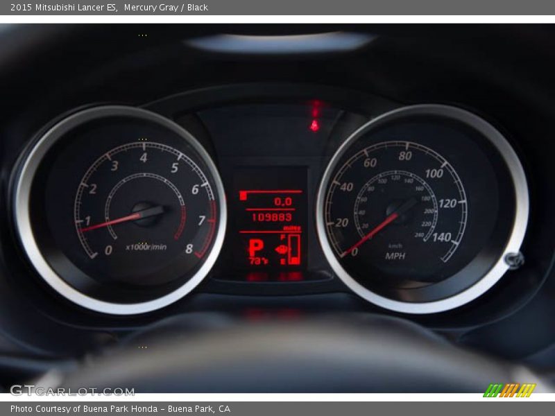 Mercury Gray / Black 2015 Mitsubishi Lancer ES