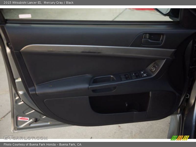 Mercury Gray / Black 2015 Mitsubishi Lancer ES