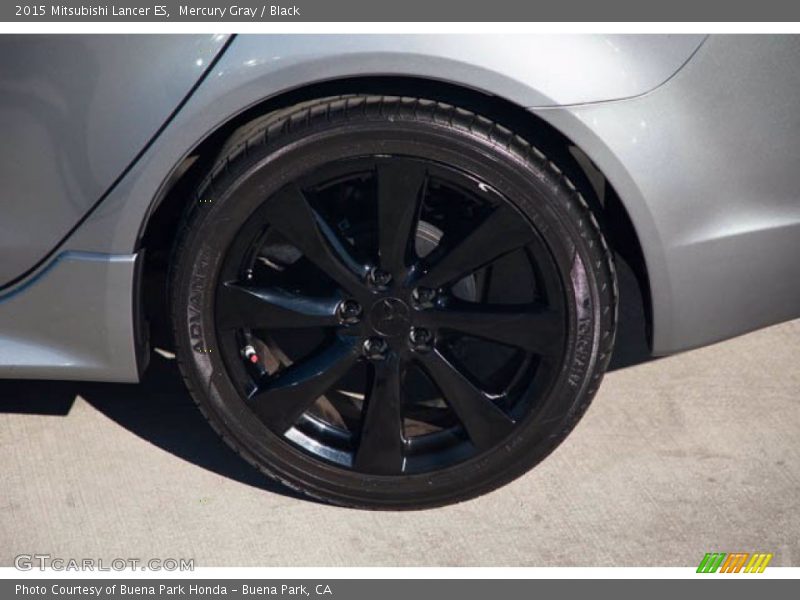 Mercury Gray / Black 2015 Mitsubishi Lancer ES
