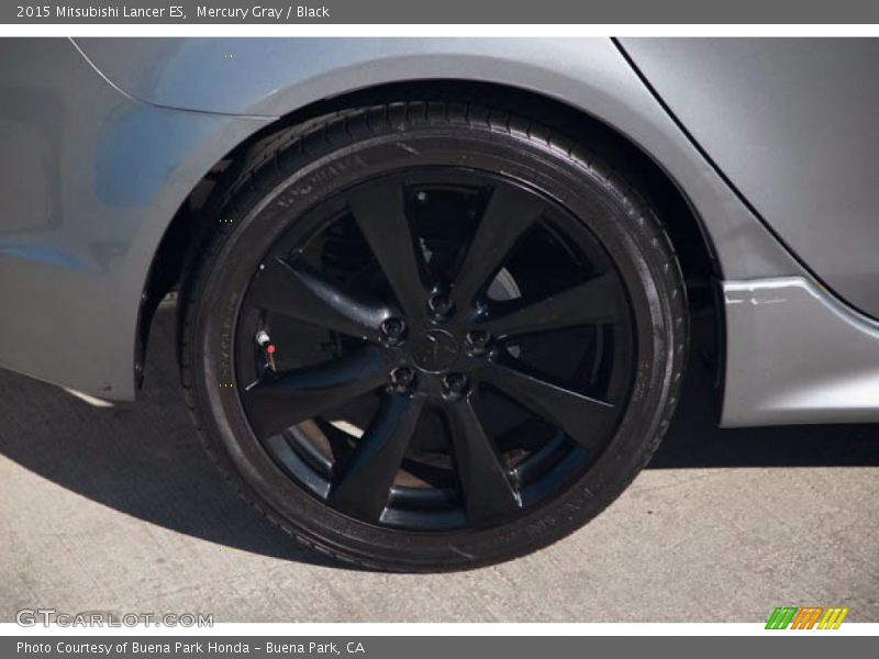 Mercury Gray / Black 2015 Mitsubishi Lancer ES