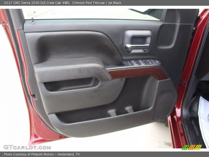 Crimson Red Tintcoat / Jet Black 2017 GMC Sierra 1500 SLE Crew Cab 4WD