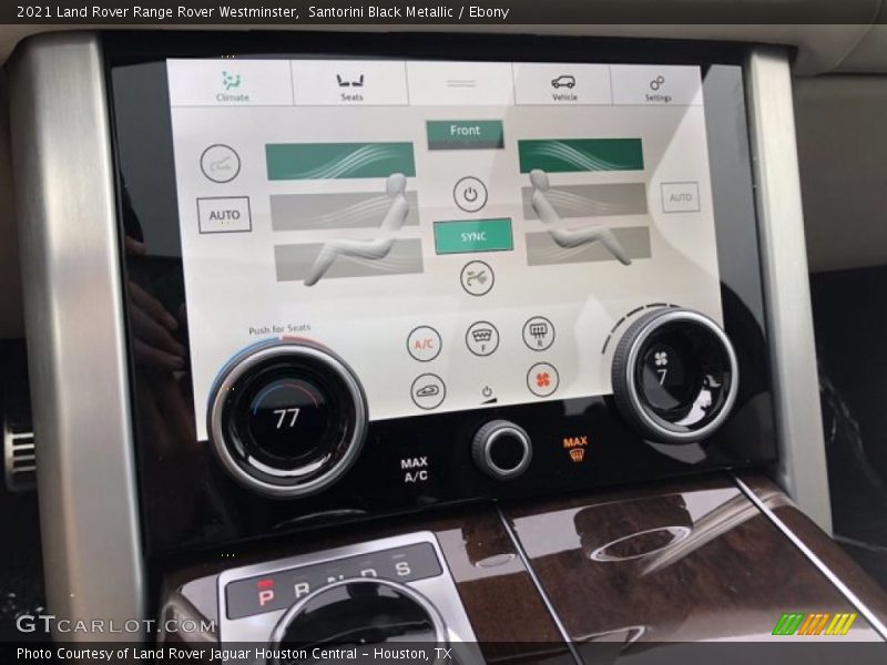 Controls of 2021 Range Rover Westminster