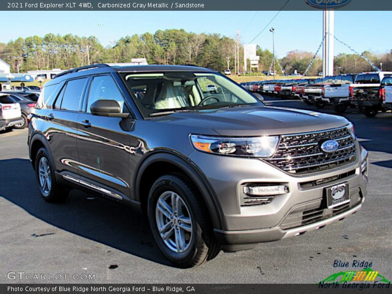 Carbonized Gray Metallic / Sandstone 2021 Ford Explorer XLT 4WD