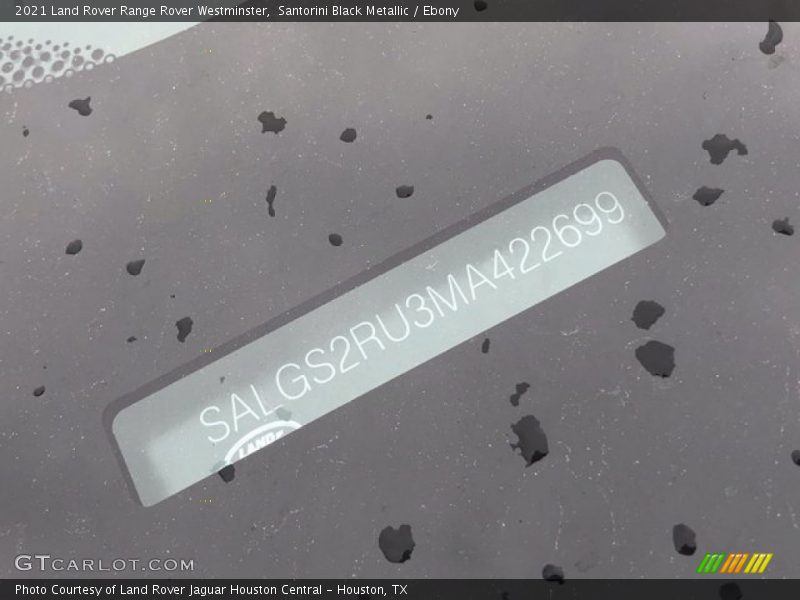 Santorini Black Metallic / Ebony 2021 Land Rover Range Rover Westminster